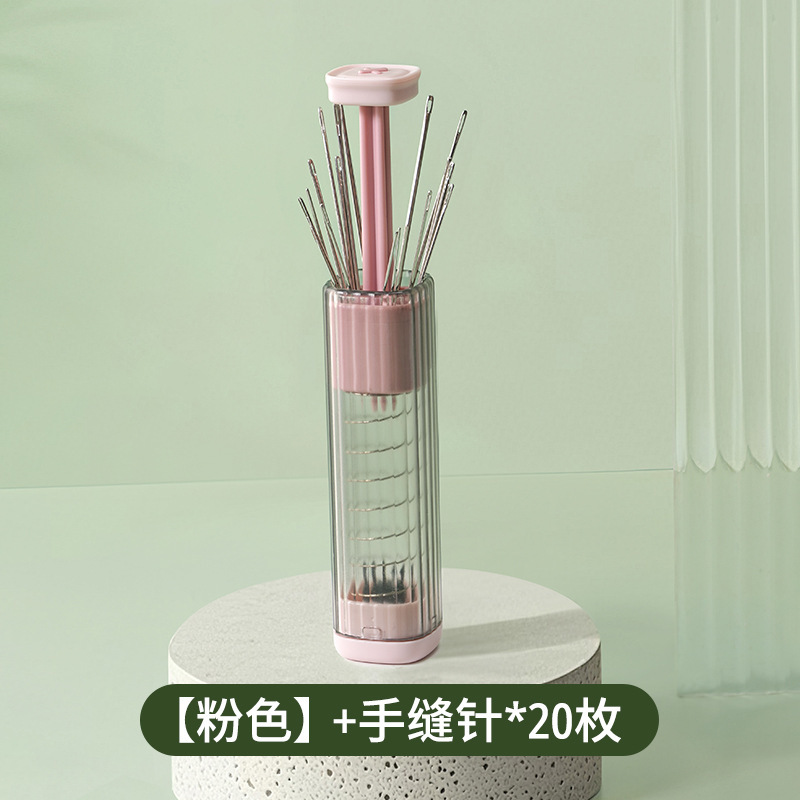 手缝钢针缝衣针大眼穿针器家用十字绣绣花针拆线神器纳具针盒|undefined