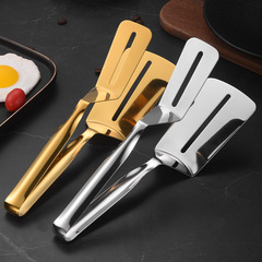 304 stainless steel steak frying spatula clip, kitchen thickened fried fish clip, barbecue clip, household food clip