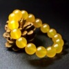 Quality organic agate bracelet, crystal, with gem