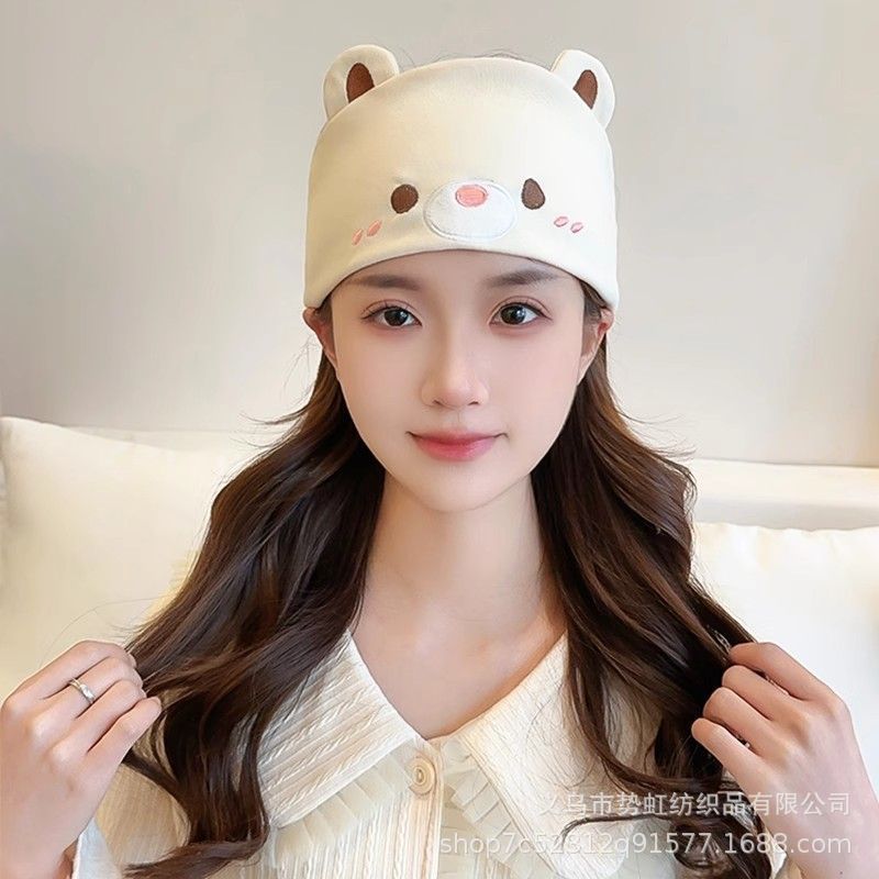 2025新款阳光熊产妇头巾产妇帽百搭柔软产后孕妇头巾月子帽批发|undefined