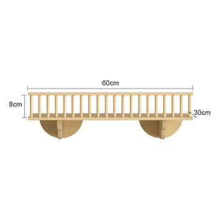 Cat Climbing Frame Wall-Mounted Small Apartment Integrated Solid Wood Nest Jumping Platform Scratching Post Wall-Mounted Hexagonal Space Capsule