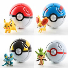 Anime  4pcs/lot Pokeball Go Toys Pocket Monster Explosion Po