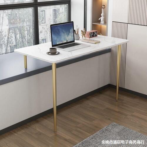 G3YN Marble Stone Slab, Light Luxury Computer Desk for Balcony Windowsill, Bay Window Corner Desk with Adjustable Height and Wall-Mounted Design