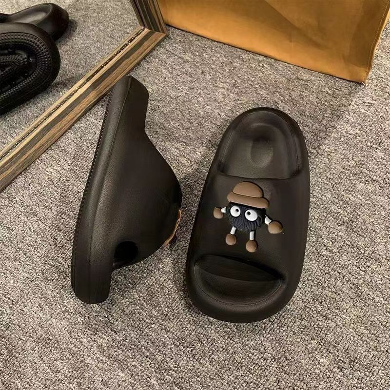EVA 빵 슬리퍼 작은 석탄 남자-블랙