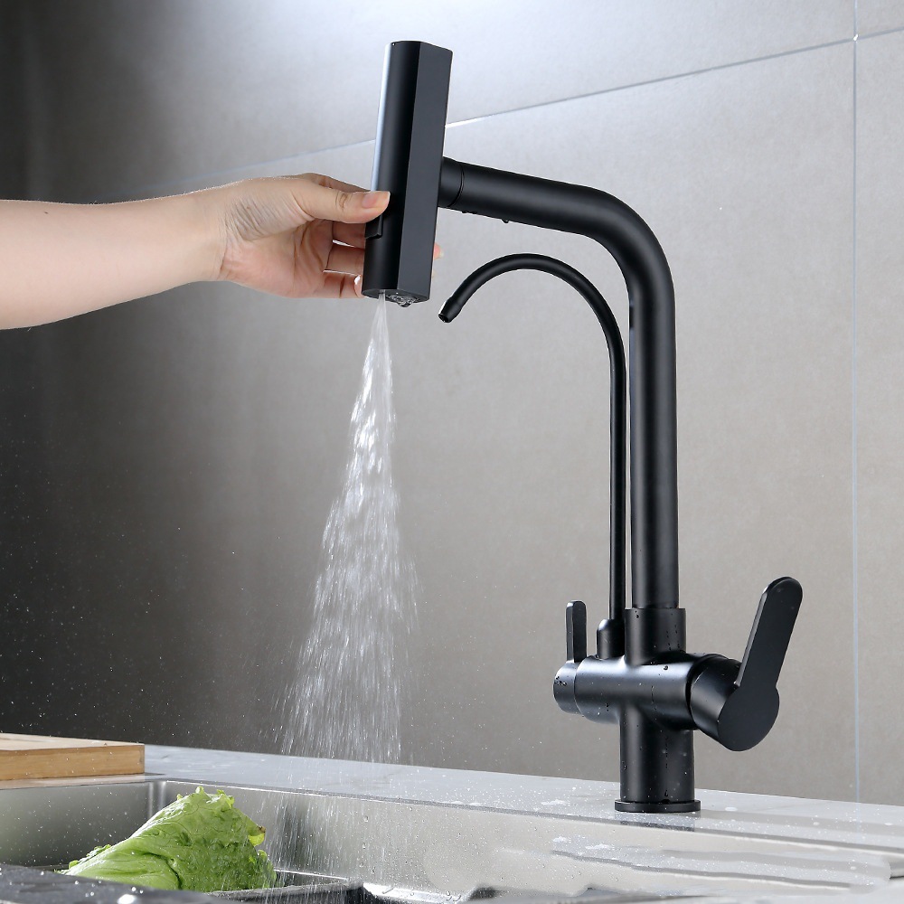 Grifos de agua caliente y fría de cocina transfronterizos, lavabos de cocina 3 - en - 1