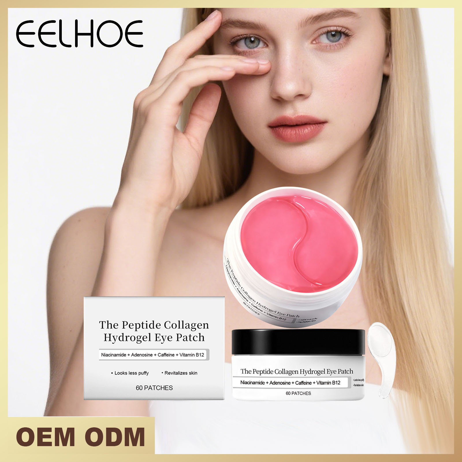 Moisturizing Eye Mask for the Skin Around the Eyes, Lightweight and Easy to Apply, Nourishing and Comfortable, Daily Gentle Wrinkle Care Patch