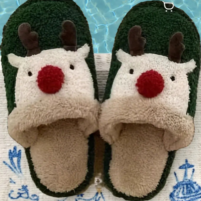 Christmas cute lightweight slippers all-season