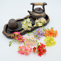 瑞香の花の束模擬ベビーブレス永遠の花 DIY 材料とアクセサリー少数民族の頭飾り作りシルクフラワー造花