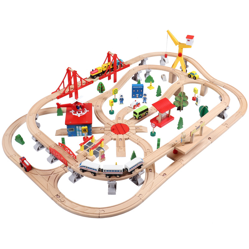 Thomas Train Track juguetes de madera para niños, bebé de aventura, juguetes prácticos de desmontaje y montaje