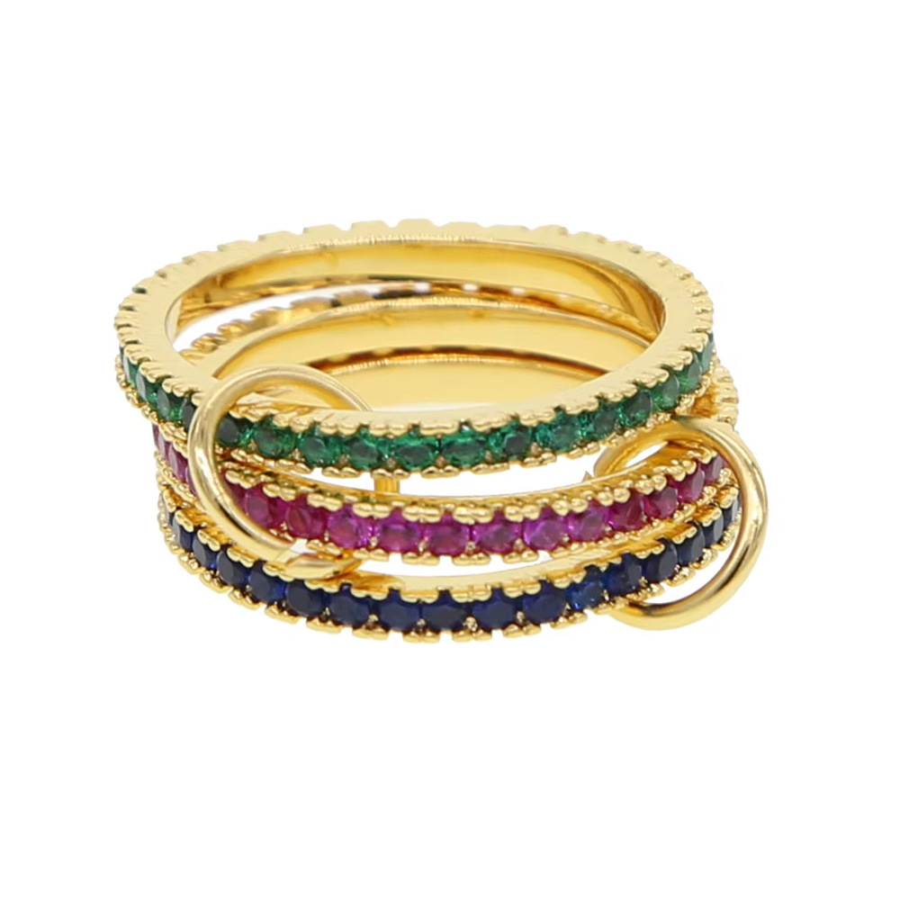 Damen Ring Set Mit Zirkonia Steinen Modisches Accessoire_voghion.com
