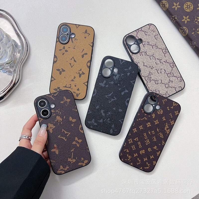 Luxury classic pattern Apple 17 Pro Max phone case leather cover 161514/13/12 precise hole full-cover soft case anti-drop cover Luxury classic pattern Apple 17 Pro Max phone case leather cover 161514/13/12 precise hole full-cover soft case anti-drop cover