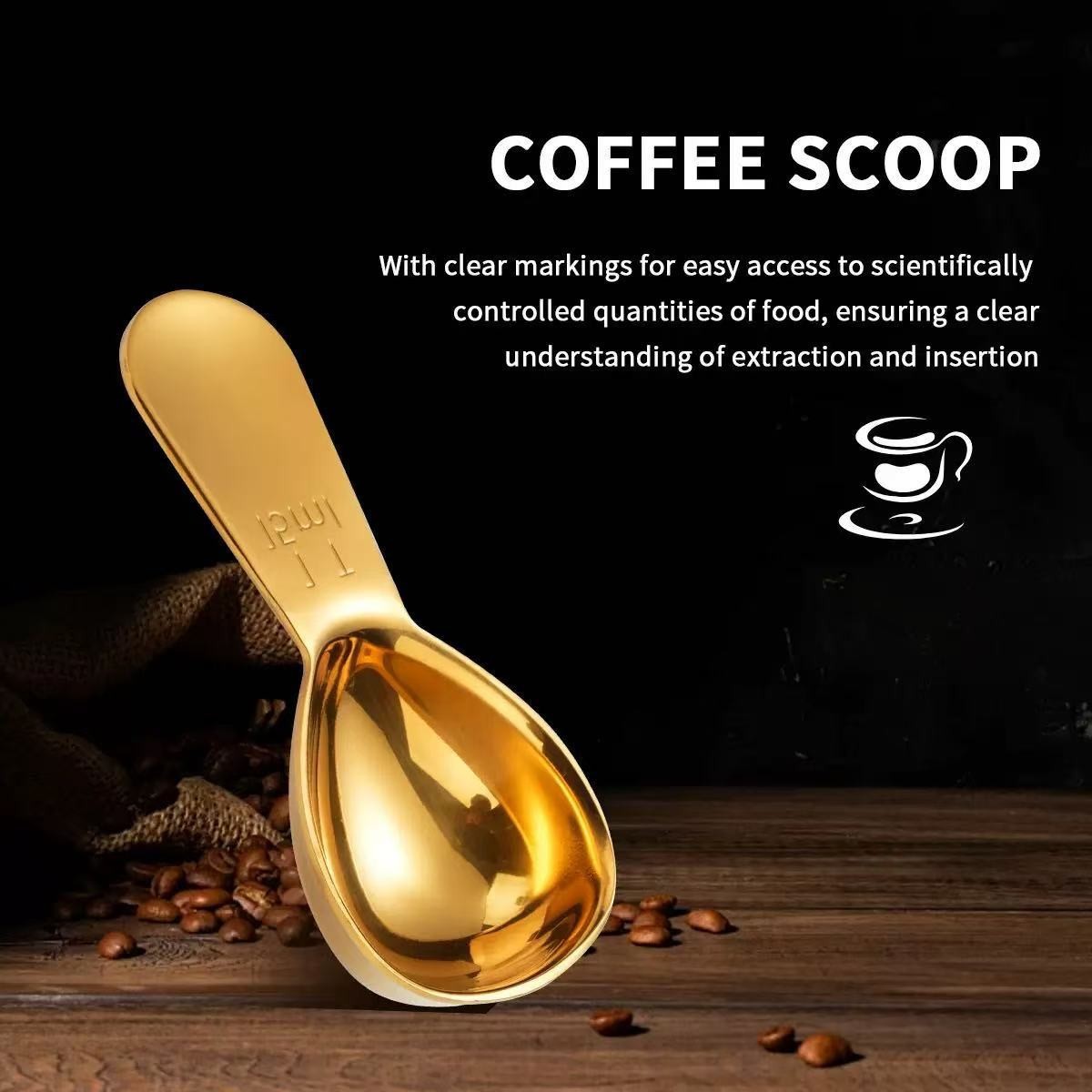 Measuring Spoon Set In Stainless Steel With Scale For Baking_voghion.com