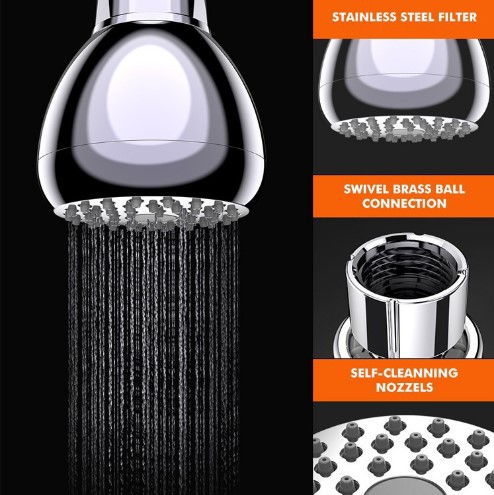 American-style cross-border showerhead for foreign trade, concealed shower head, 3-inch small top spray pressurized water-saving bathhouse showerhead details Picture