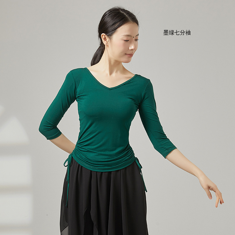 Dark green three-quarter sleeves / S