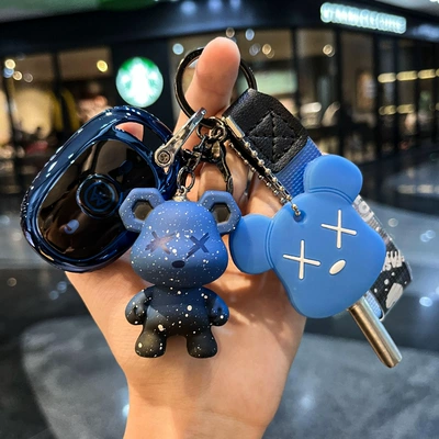 Emma Electric Car Key Protective Car key bag - electric-car-d-sapphire-blue-single-shell-blue-violent-bear-blue-door-key-set