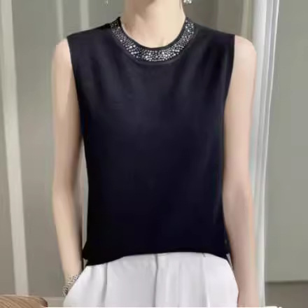 Woolen spring summer tank top for leisure