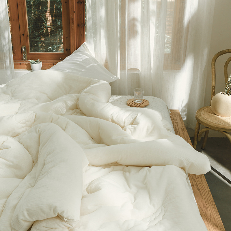 2F Non-dyed Class A Baby Grade 20% Soybean Filled Core Soft and Comfortable Spring and Autumn Quilt Winter Quilt Thickened Summer Quilt Fluffy Quilt