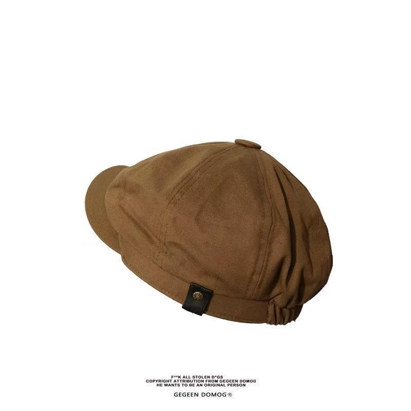 British octagonal men's artistic casual duck tongue newspaper, children's hat, spring and autumn beret, painter's hat_voghion.com