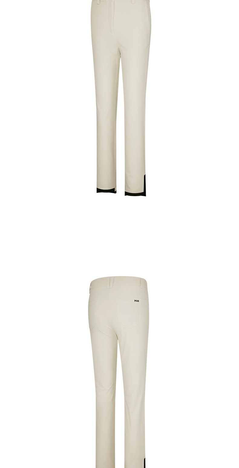 Quần golf dài nữ PGM thoáng khí, có đường viền màu sắc, phong cách thể thao — KUZ147-Đen, KUZ147-Kaki, KUZ147-màu trắng chi tiết 14