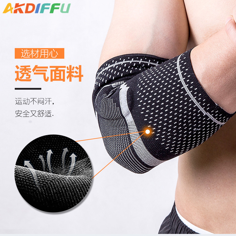 Venta caliente transfronteriza nueva almohadilla protectora de silicona codo protección de punto transpirable deportes fitness silicona codo protección al por mayor