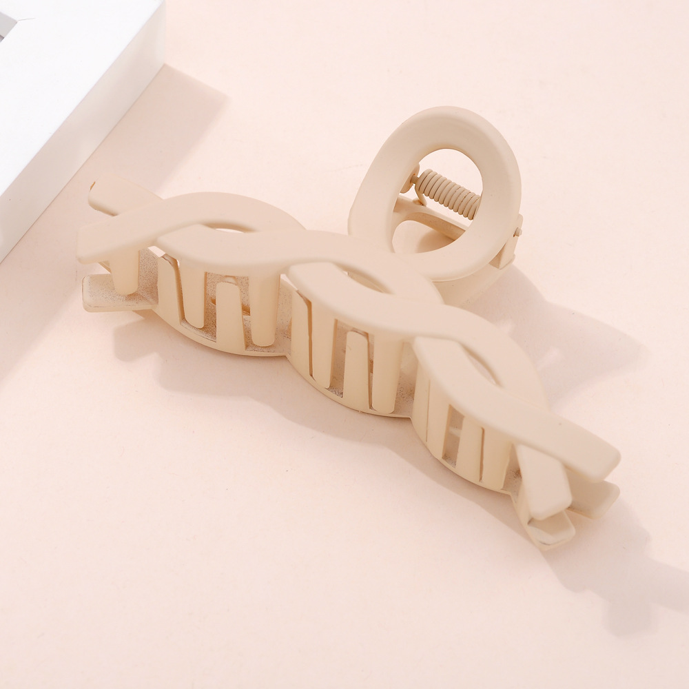 Verano nuevo Gran Tiburón clip de leche marrón simple todo partido diario pelo clip updo lavado de cara simple temperamento horquilla