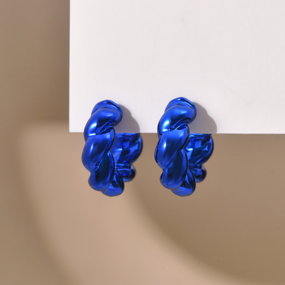 1 Pair Marine Style Twist Arylic Ear Studs display picture 7