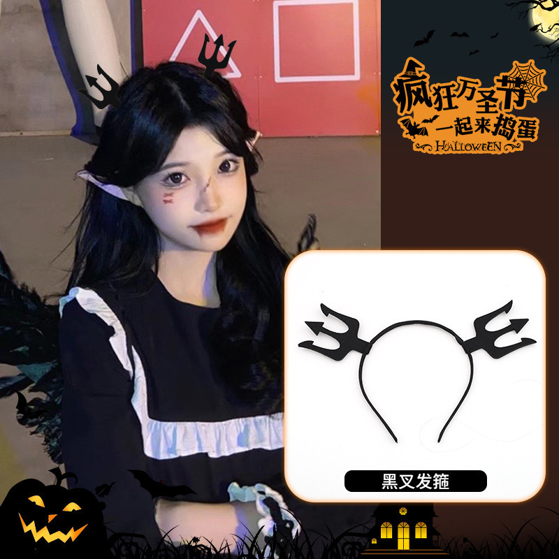 万圣节扭扭棒发箍蜘蛛搞怪装饰南瓜派对装扮新款恶魔发卡节日气氛|undefined