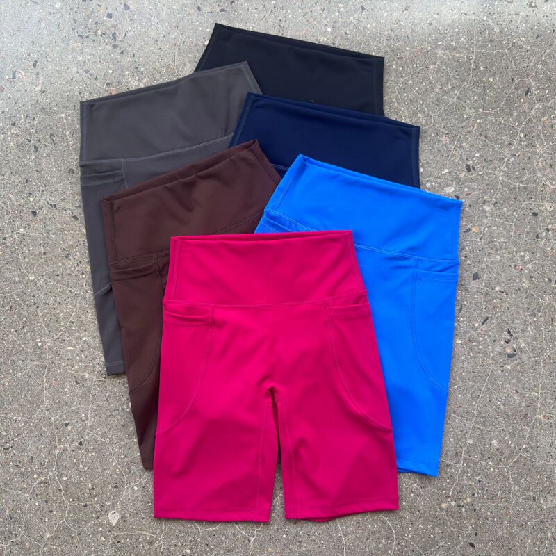Lulu Solid Color Align Women's High Waist Double Scrub Yoga Fitness Shorts High Elastic Anti-glare Lulu Solid Color Align Women's High Waist Double Scrub Yoga Fitness Shorts High Elastic Anti-glare