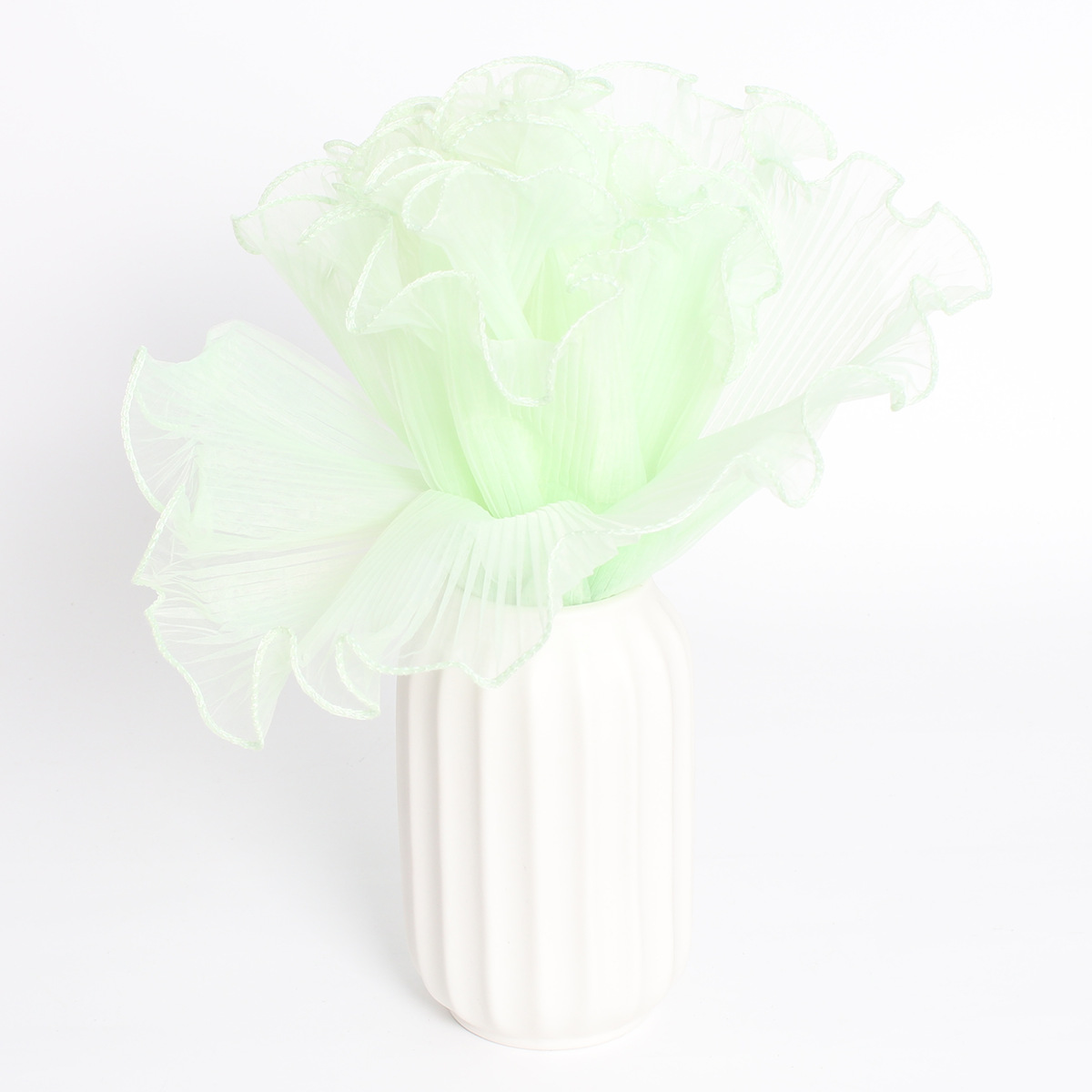 녹색 플라워 패턴 테두리 4야드; 4야드 * 27cm