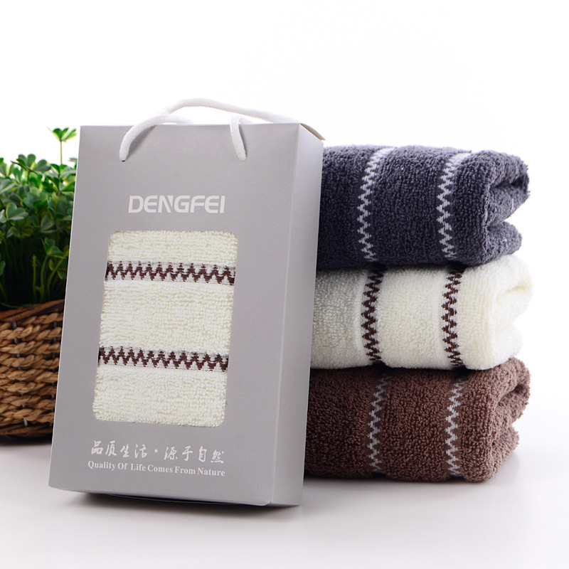 Thickened cotton towel gift box set ingot LOGO advertising gift box activities casual gift group purchase wholesale