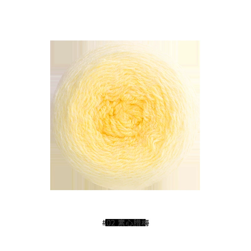 Gradient section-dyed wool yarn cake, 600 g, hand-knitting & crochet scarf thread