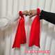 Children's Red Ribbon for Morning Exercises in Children's Children's Children's Red Ribbon Loop Loop Loop Tie Ribbon Loop Props Dance Yangko Performance