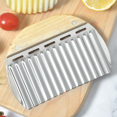 Oak handle dough knife, flour scraper, square scraper, wooden handle wave knife, home baking tools