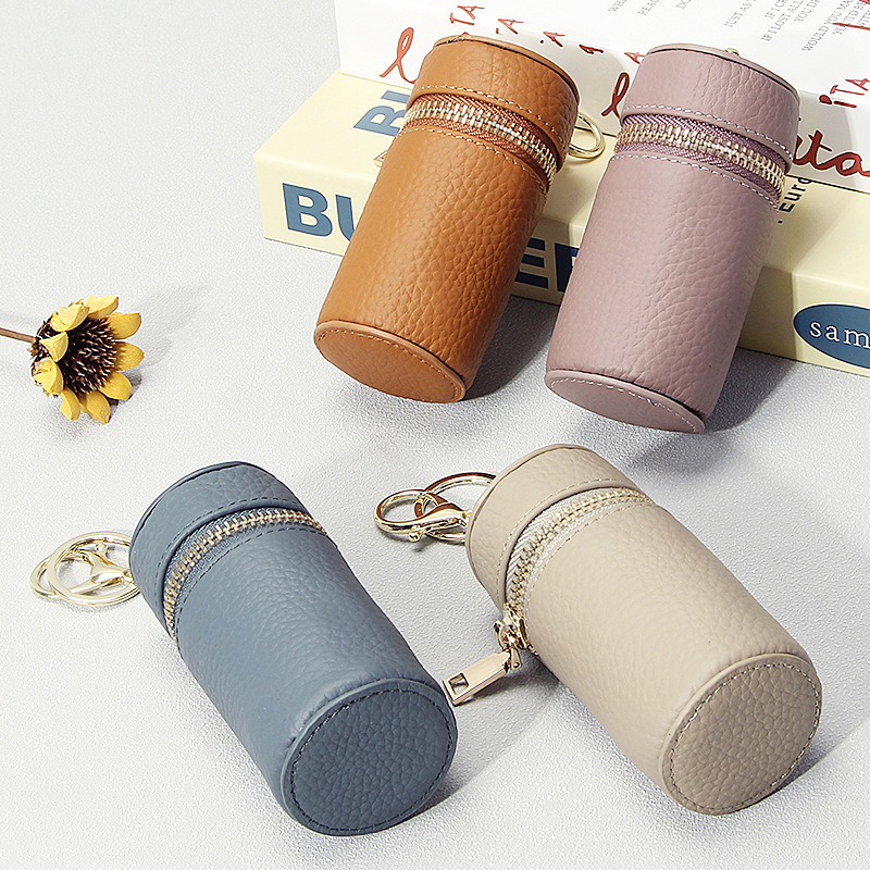New Genuine Leather Key Bag Coin Earphone Line Storage Port Red Bag Mini Small Pendant Keychain Head Layer Cowhide New Genuine Leather Key Bag Coin Earphone Line Storage Port Red Bag Mini Small Pendant Keychain Head Layer Cowhide
