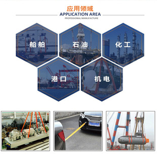 Industrial Lifting Belt, High-Strength White Flat Lifting Belt, Lifting Rope Double-Buckle Flat Lifting Belt