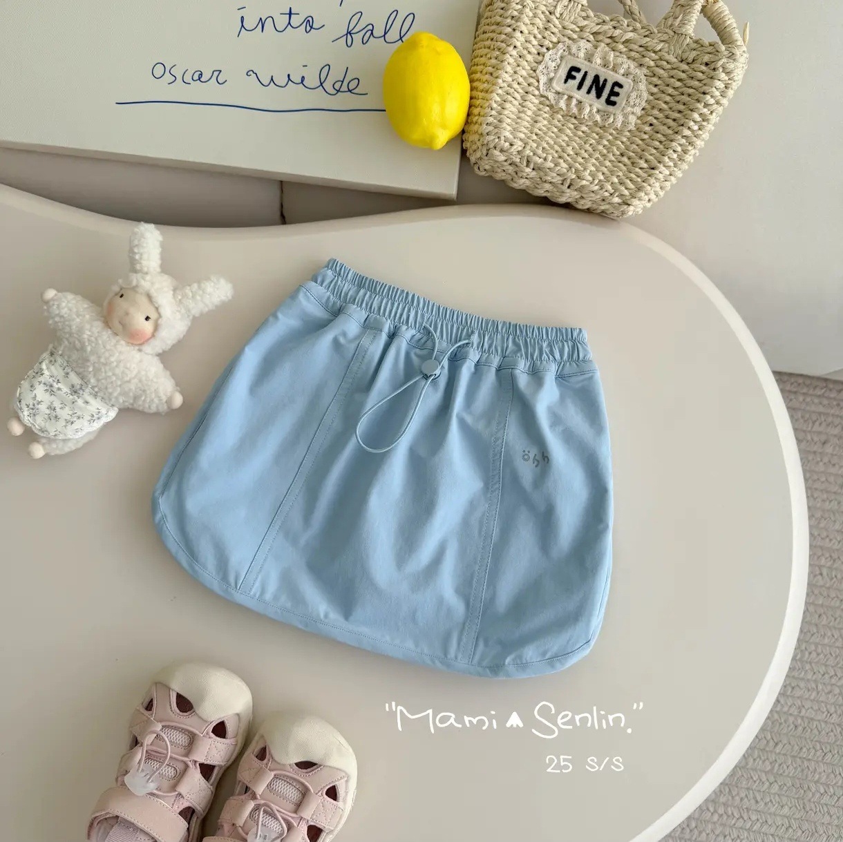 Xianning Seven Summer New Style Girls Casual All-Match Cordón Pantalones cortos de moda del tesoro femenino Falda para niños