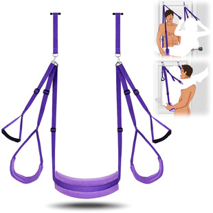 Sex posture swing large cushion on the door, purple swing sponge cushion, thickened and widened adult sex restraint props