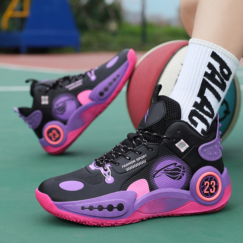 Kobe Bryant No. 23 Campus Basketball Shoes Men's Boots Youth Students Friction Will Ring Sports Shoes Women's Sneakers Running Shoes Trendy