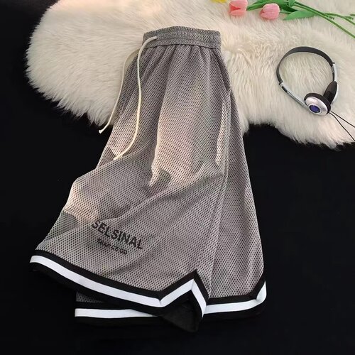 Men's Summer Basketball Shorts Retro Loose Basketball Shorts 3/5 Inch Breathable Quick Dry