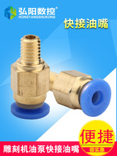 雕刻机滑块快接油嘴油壶油嘴手动注油泵润滑注油器雕刻机油嘴配件