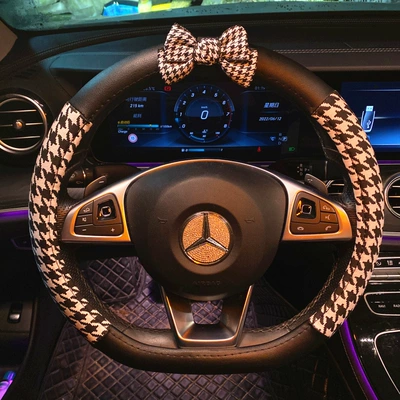 creative Four Seasons universal houndstooth Steering wheel cover