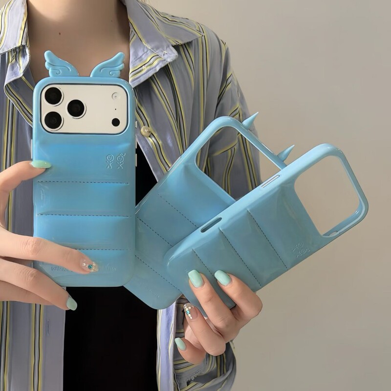 Korean Cartoon Blue down Jacket iPhone 16 Case Suitable for Apple 15, 17/18 Pro Max, Anti-Drop Phone Case 13 Korean Cartoon Blue down Jacket iPhone 16 Case Suitable for Apple 15, 17/18 Pro Max, Anti-Drop Phone Case 13