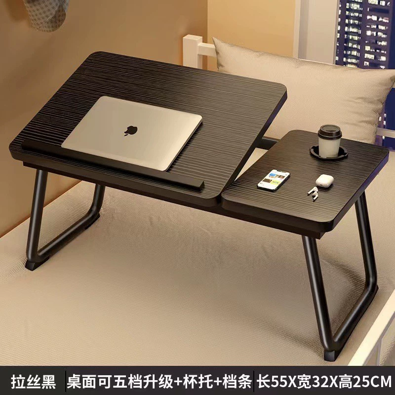 Компьютерный стол на кровати Складной учебный стол в комнате со спальной стойкой для детей Поднять и опускать маленький журнальный столик
