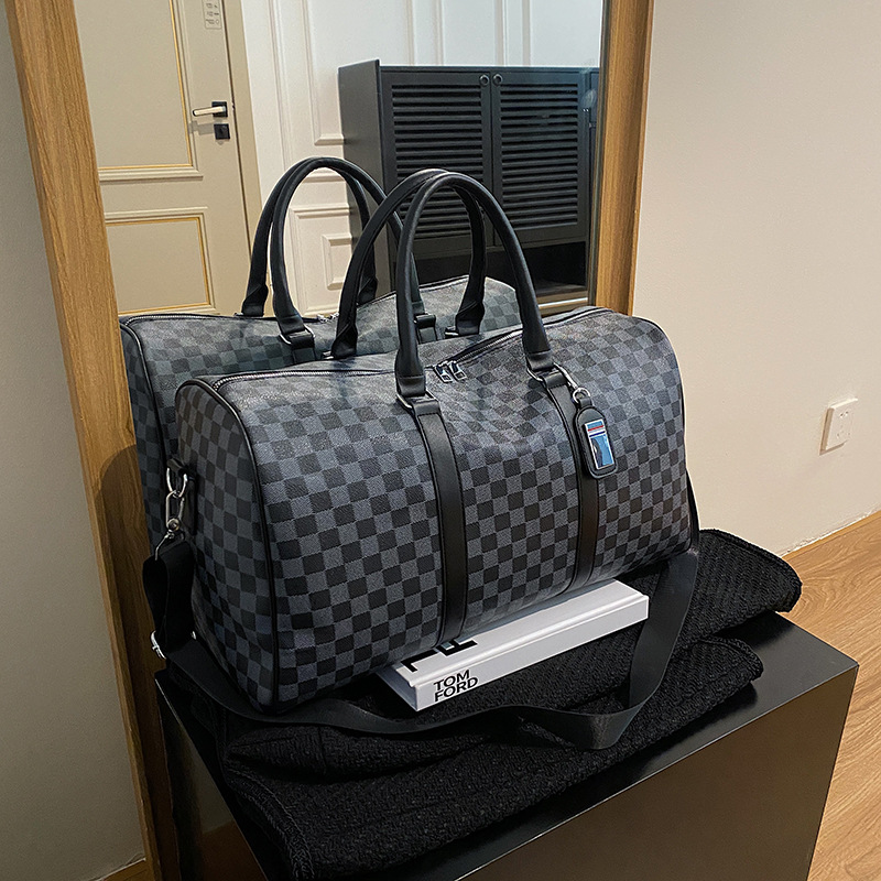 Bolsa de viaje nuevo Tablero de tela escocesa bolsa de viaje de gran capacidad bolsa de almacenamiento bolsa de equipaje bolso crossbody impermeable al por mayor