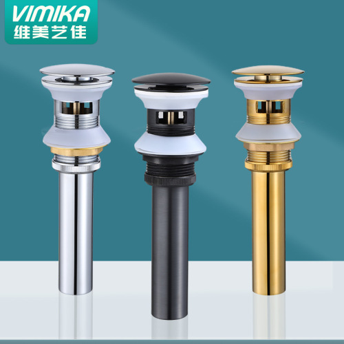 All-copper basin pop-up drain, vegetable washing basin, wash basin, deodorant drain pipe drain