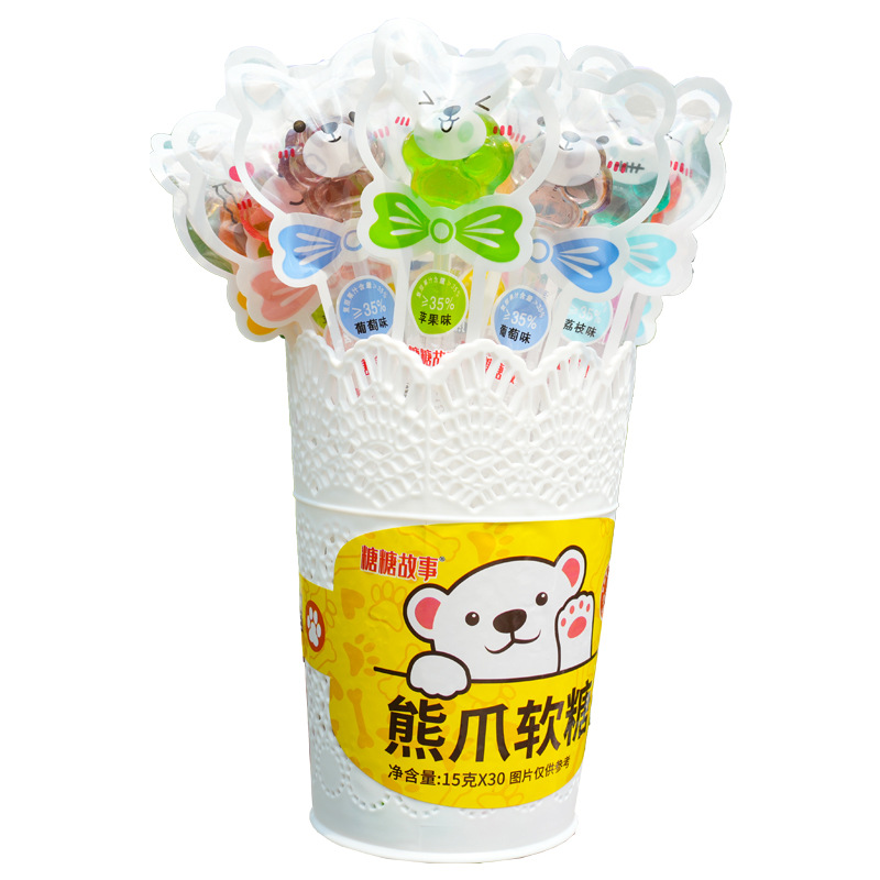 곰 발톱 긴 스틱 퍼지 [30] 꽃 바구니를 보내