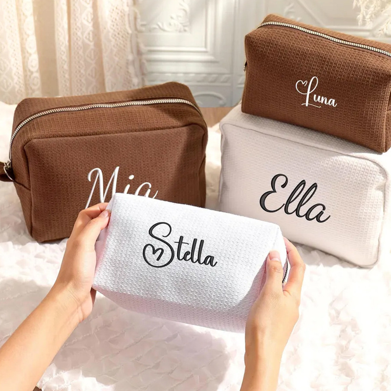 Etsy Personalized Waffle Makeup Bag Large Capacity Portable Storage Bag Simple Solid Color Toiletry Bag for Women Etsy Personalized Waffle Makeup Bag Large Capacity Portable Storage Bag Simple Solid Color Toiletry Bag for Women
