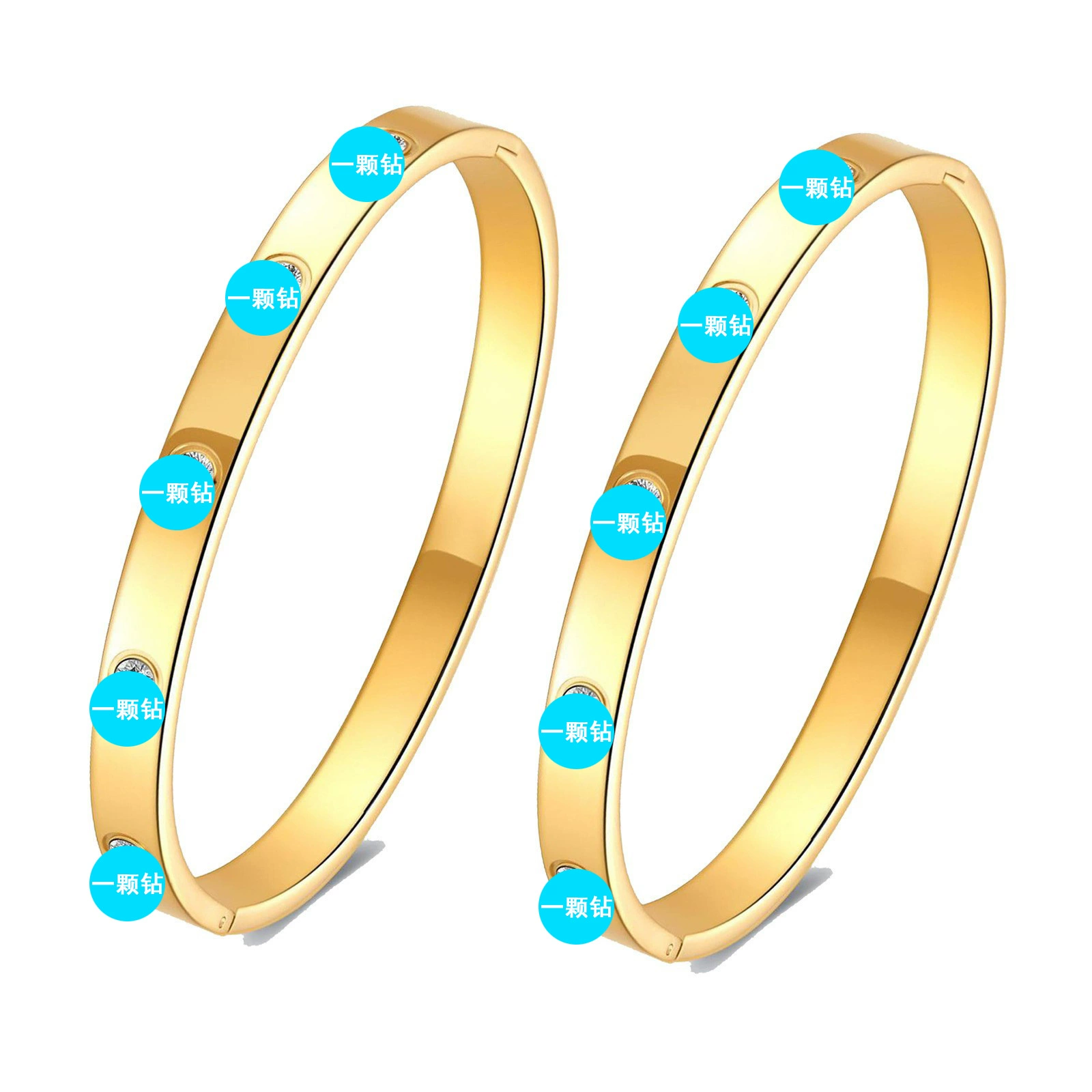 Кацзя High Edition 18-каратного золотого титана стального браслета высокого уровня