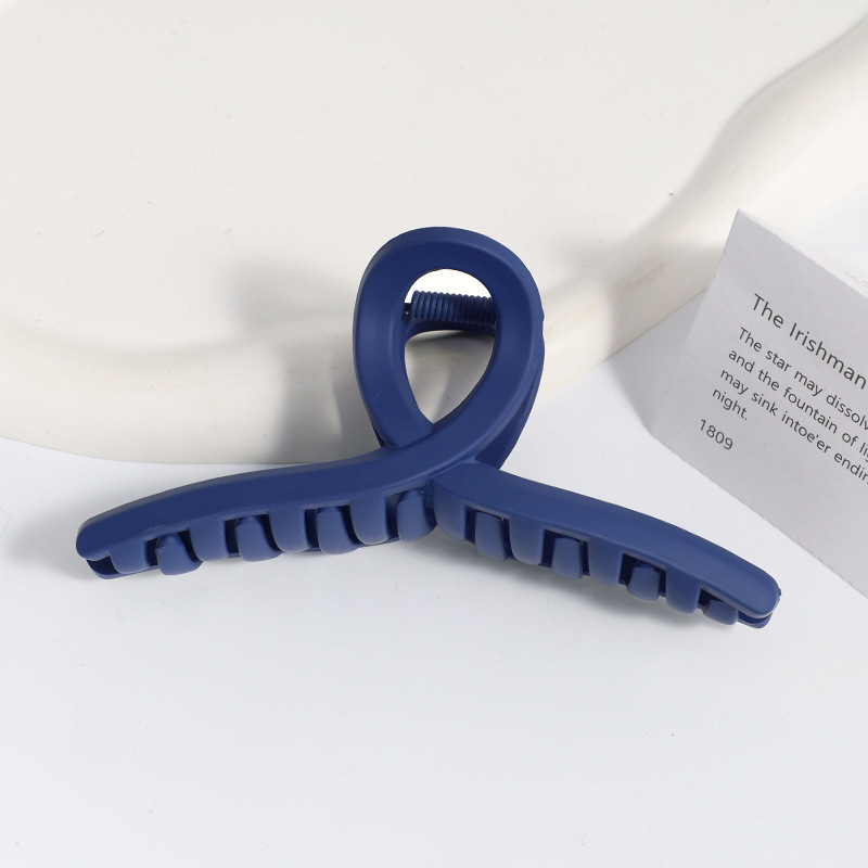 Amazon Venta caliente Frosted clip grande geométrica trasera horquilla elegante temperamento tiburón clip de alto grado tocado