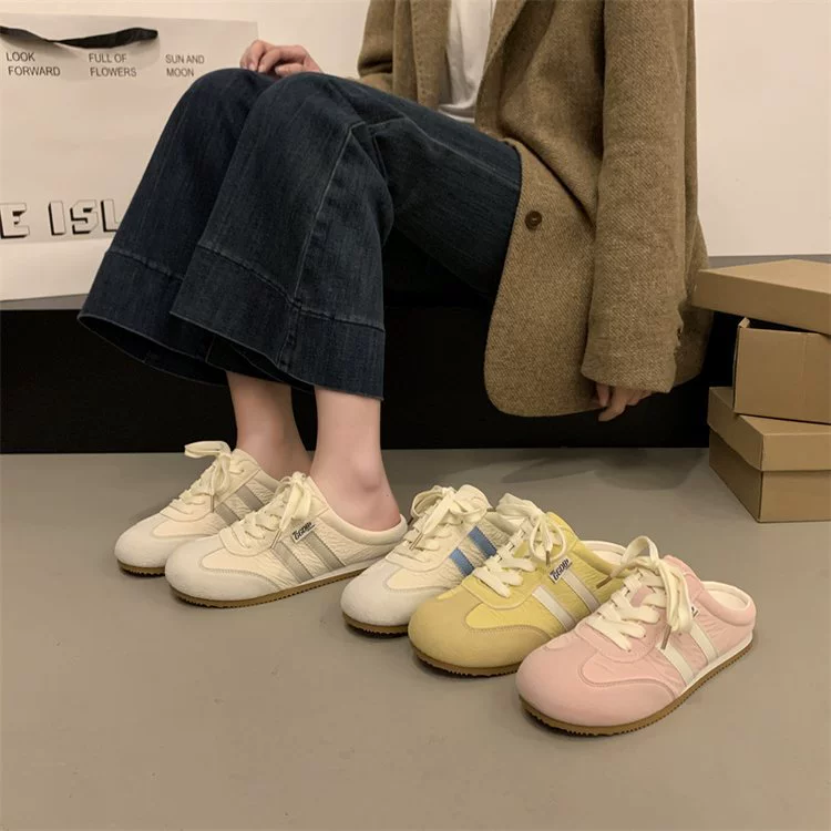 Женские слипоны‑мюли, дизайн one‑step 2025, размеры 35–40, 4 цвета